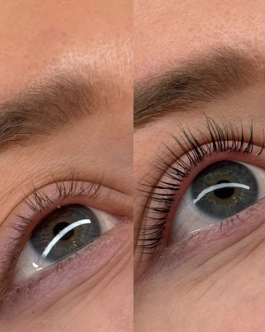 Lashlift: voor en na